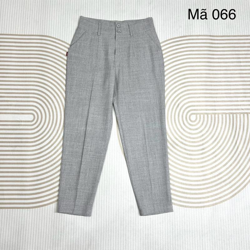 Quần âu dáng baggy mã 066 chất xước lạnh mềm mỏng nhẹ và mát thanh lịch cho nữ. THÀNH NAM 6