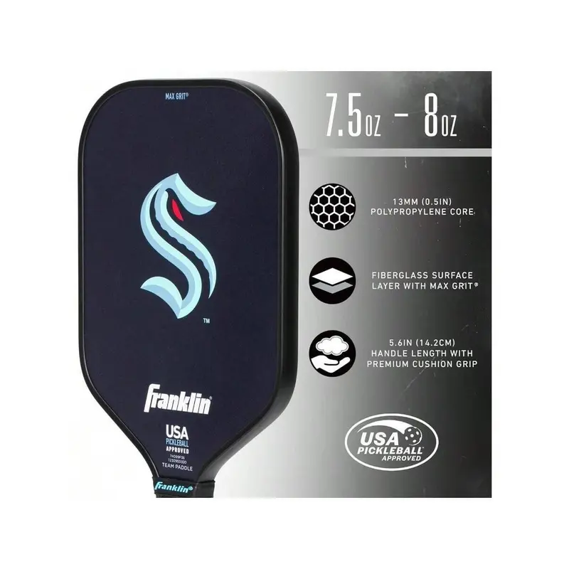 Team Pickleball Paddles Official  Hockey Team Logo Pickleball Paddles Signature Series 13MM Pickleball Paddle With MaxGrit USA Pickleball USAPA Appd 3