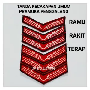 Atribut Pramuka TANDA KECAKAPAN UMUM PENGGALANG RAMU RAKIT TERAP