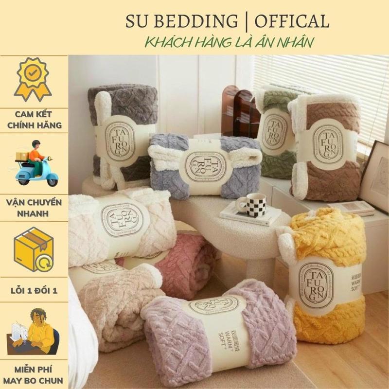 Chăn Lông Cừu TAFURONG thế hệ mới siêu nhẹ Làm ấm nhanh Nặng 2kg5 Kích thước 2mx2m3 