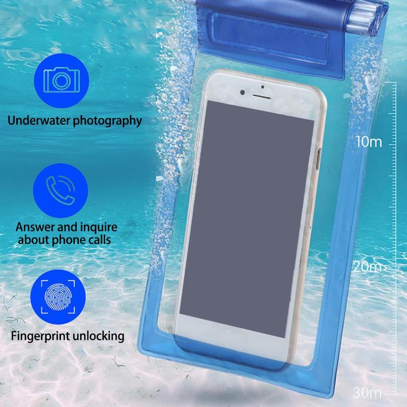 Product Introduction of Transparent Dustproof And Waterproof Bag For Mobile Phones, Touch Screen Swimming And Diving J3F2 30