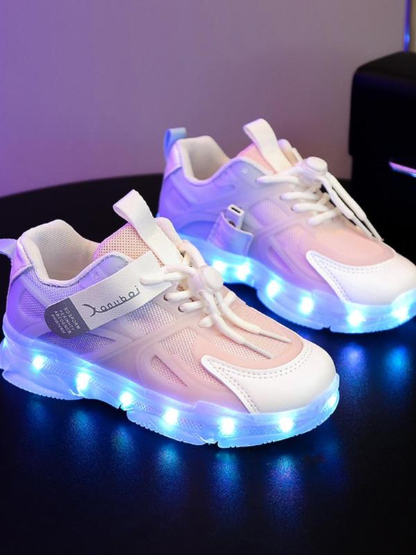 Kids Cute Luminous with Light Sneakers, Summer 2025 New Casual Comfortable Breathable Sports Running Shoes, Trendy Walking Shoes for Kids, Barefoot Shoes Designer Shoes 2