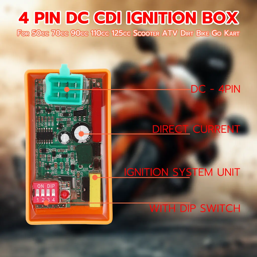 Cdi Programmable 【COD】Programmable CDI Lgnition 4 Pin/6pin DC Racing Box DIP Switch For ...