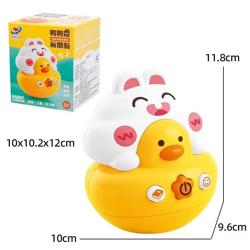 Đồ chơi lật đật hình vịt có nhạc kích thích giác quan cho bé - Toys 2