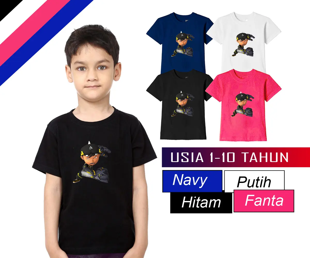 KAOS TSHIRT ANAK BOBOIBOY