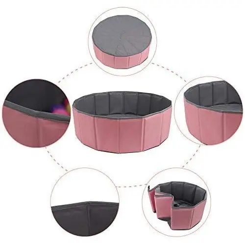 Moonvvin Kids Ball Play Pool Pit Folding Childrens Ocean Ball Pool Play Double Layer Oxford Cloth Ball Pit Indoor and Outdoor 2