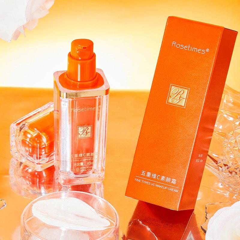 Product Introduction of 【Buy 1 Take 1】VC Makeup Primer Moisturizing Primer Blemish Waterproof Long-lasting Oil Control Primer 40ml*2pcs 20