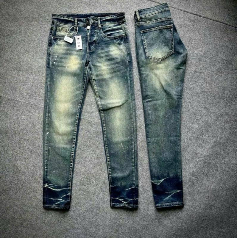 Quần jean nam Bơ Pồ xanh trơn vảy sơn vải dày dặn mẫu mới hot trend -THÚY NGÂN FASHION 4