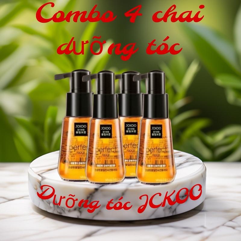 Tinh Dầu dưỡng tóc JCKOO Perfect Repair 70ml COMBO 4SP Serum Phục hồi Tóc uốn, nhuộm, tóc hư tổn khô xơ giữ nếp, mượt tóc, Skincare Nữ Women xịt dưỡng tóc mềm  mượt