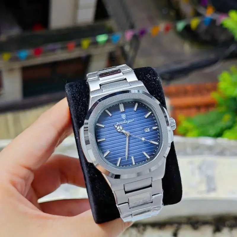 PPOENAU đồng hồ Poedagar tàu ngầm siêu sắc nét, chống nước, mặt kính chống xước, TẶNG PIN DỰ PHÒNG, TẶNG HỘP,  Đeo Tay Watch Nam 1