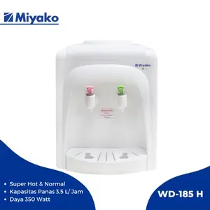 Miyako WD185H Dispenser Meja Hot Normal 350W Water Dispenser WD 185 H Air Stainless