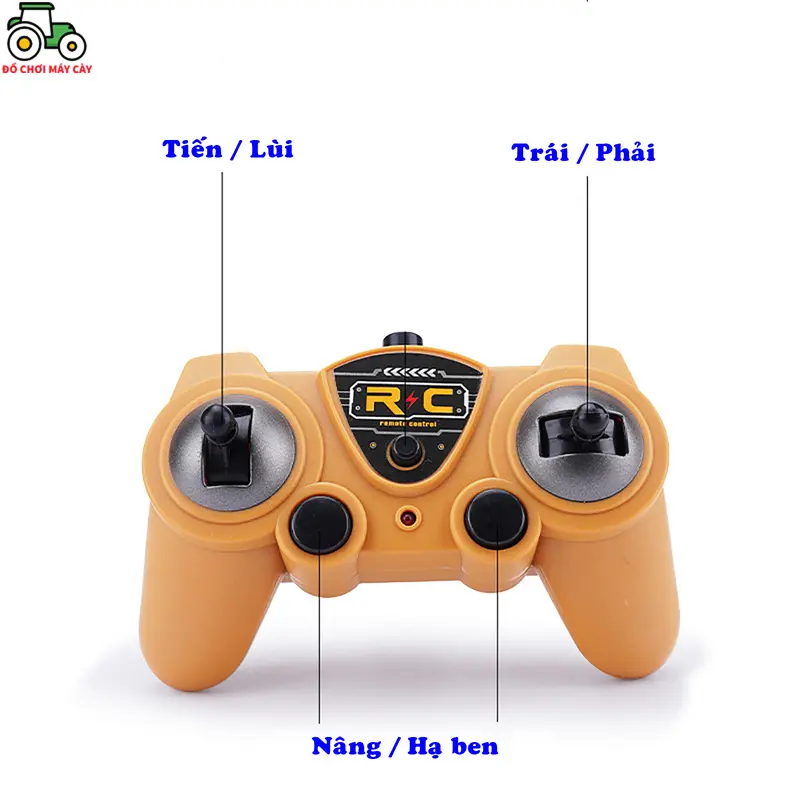Xe ben - Điều khiển từ xa (RC), nâng hạ thùng ben, lốp cao su; xe công trình; MCT10 8