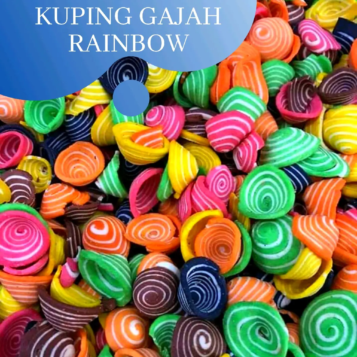 Kuping Gajah Rainbow 250gr camilan snack kiloan