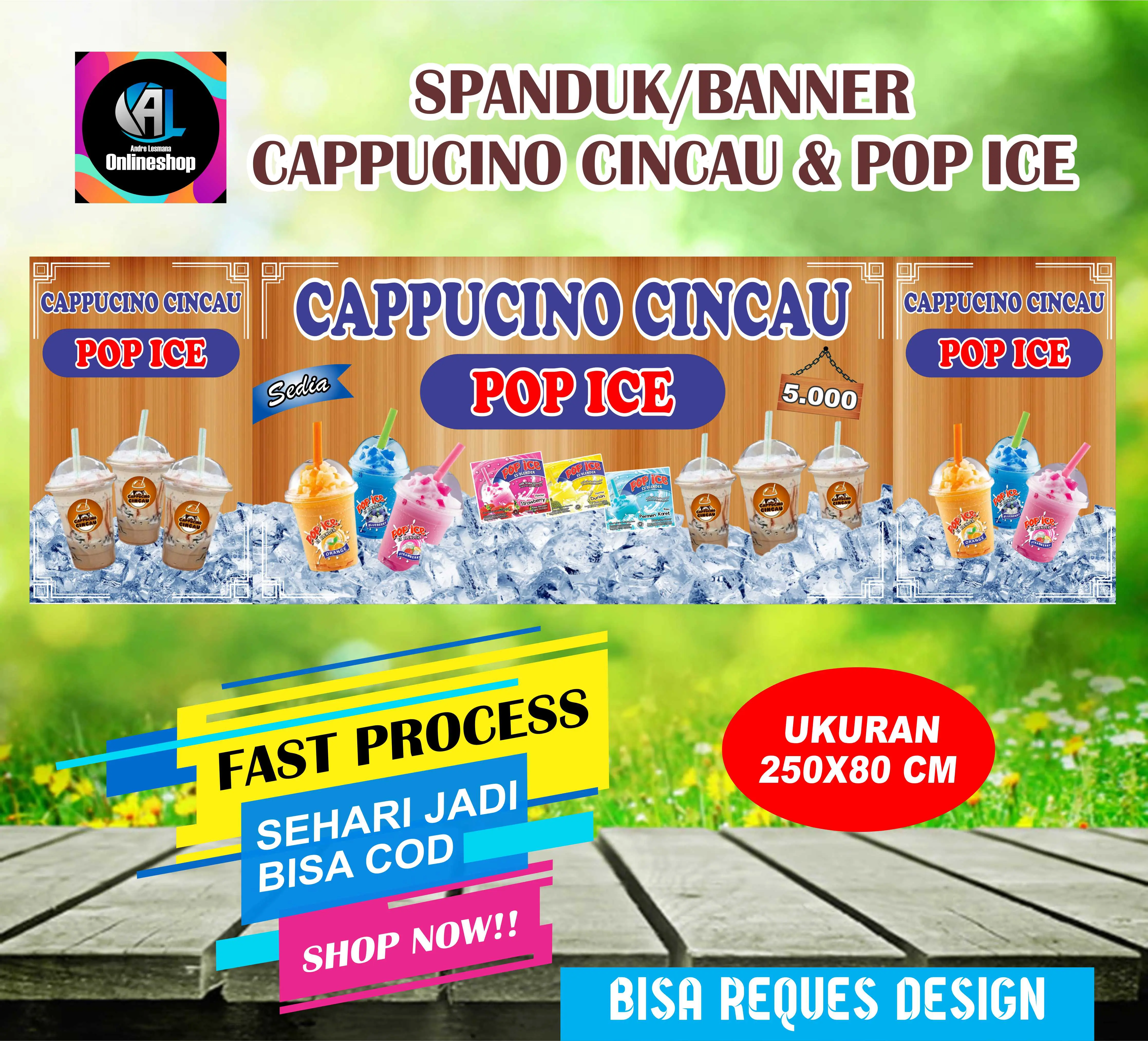 Spanduk, Banner Cappucino Cincau
