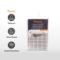 Gambar FORHOM 145X320 CM TAPLAK MEJA PVC CHECKER - ABU-ABU dari AZKO ID Kota Administrasi Jakarta Barat 3 Tokopedia