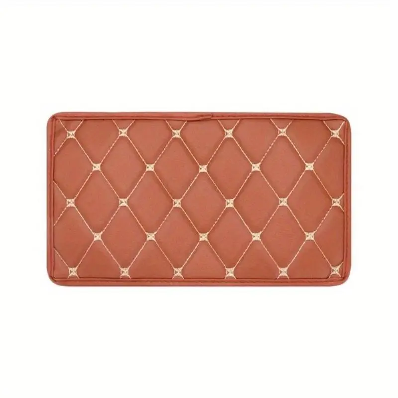 Car Center Console Armrest Pad, 1 Count PU Leather Waterproof Car Armrest Box Mat, Universal Car Interior Accessories for Women & Men 8
