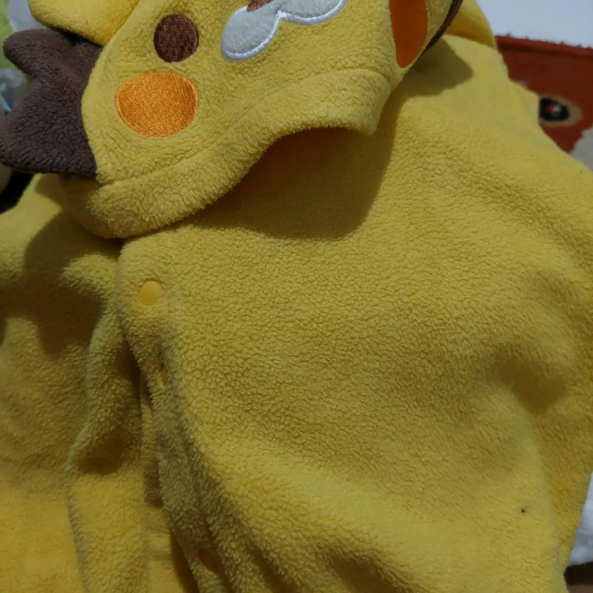 link buat co jaket anak jarakter ayam warna kuning