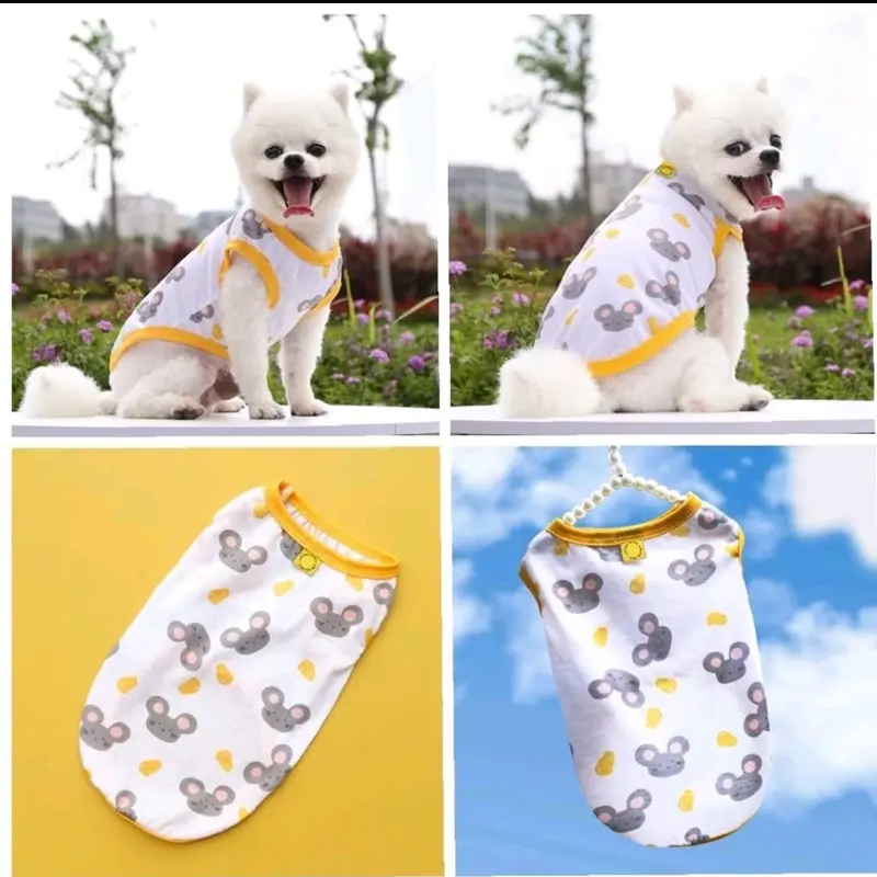 Pet shop bella * Kaos anabul musim panas tipis lembut 2