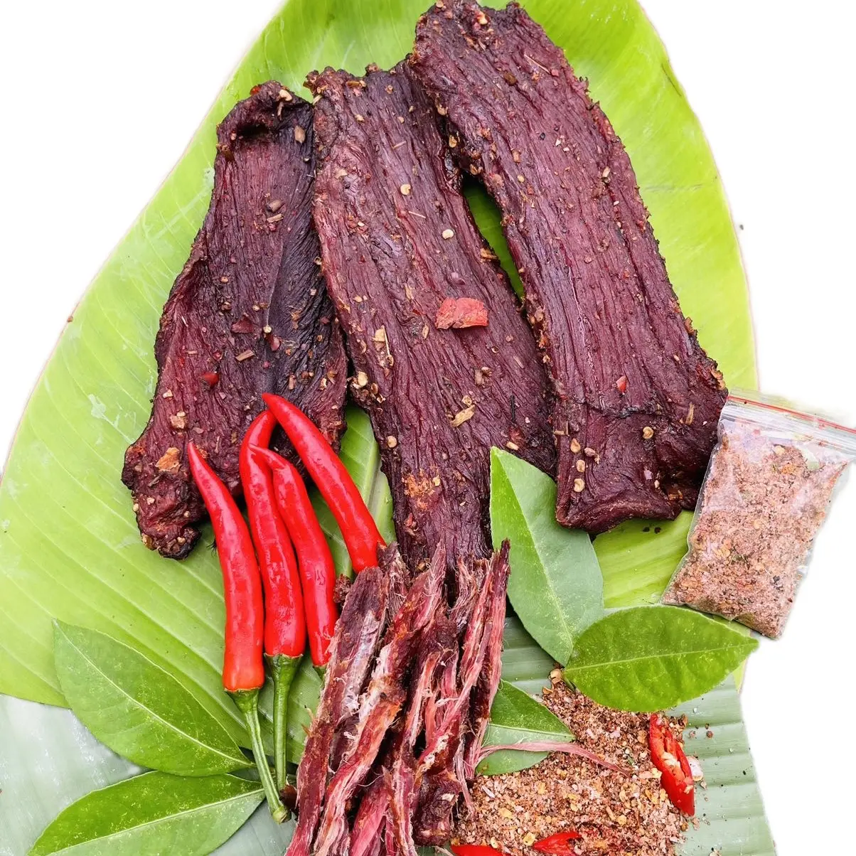 Gói 200g thịt lợn gác bếp chuẩn vị tây bắc ( tặng chẩm chéo khô)