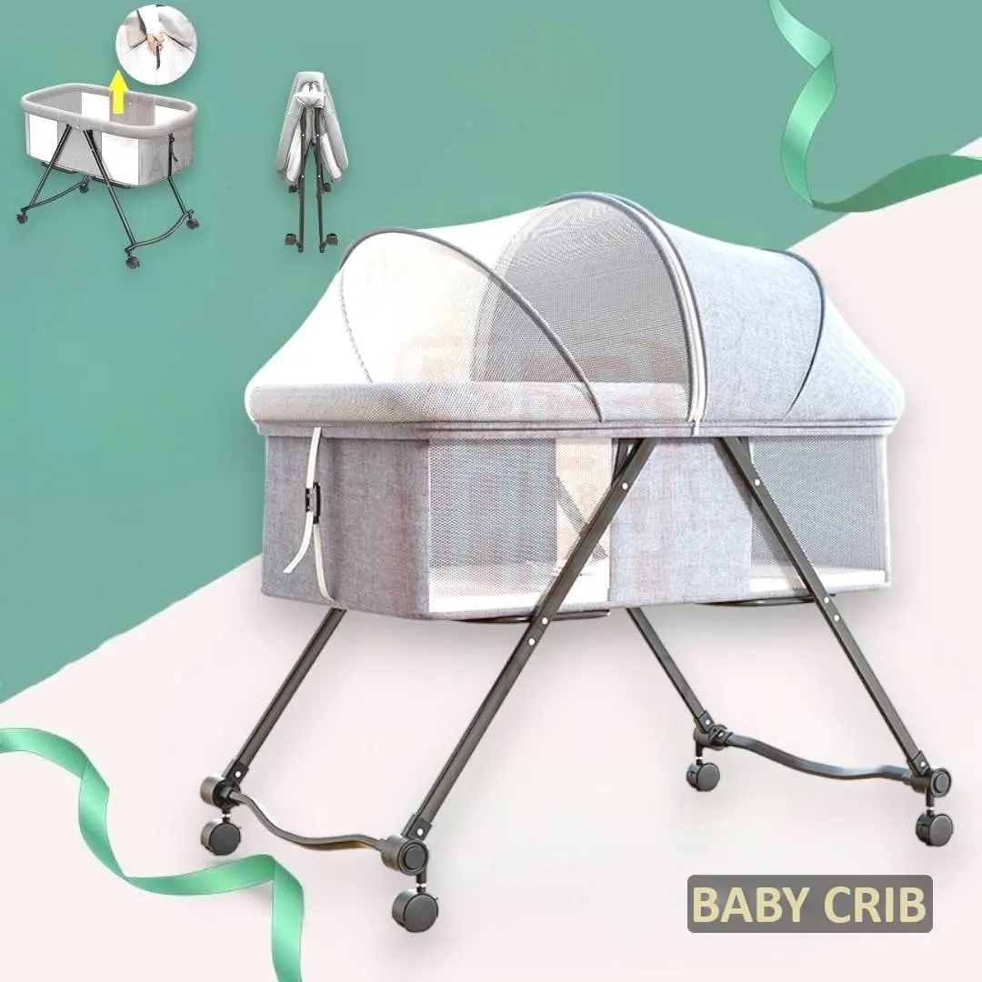 Baby Lightweight Portable Folding Crib for Baby Crib Baby Rocker Bassinet