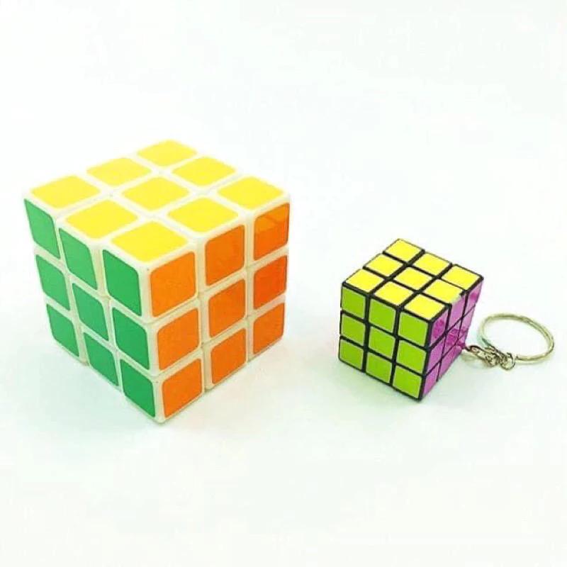 Đồ chơi phát triển kỹ năng Rubik Cao cấp đẹp,Xoay trơn không rít,Độ bền cao tặng kèm móc khoá 1