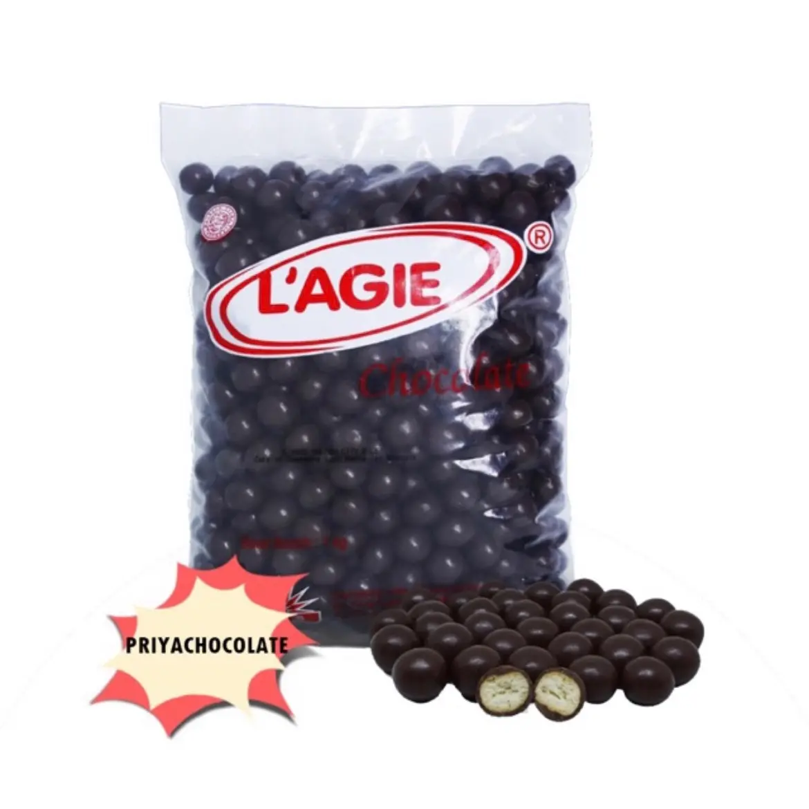 Lagie Chocoball (1kg, 500gr) Chocolate Cokelat Coklat Cemilan Food Snack Makanan Ringan