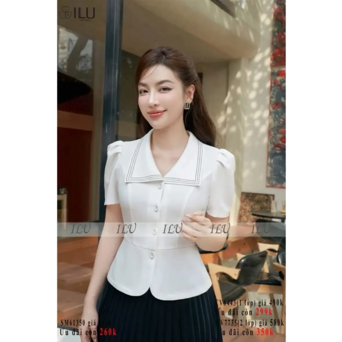 Áo kiểu công sở sang chảnh tôn dáng đủ size cho các nàng