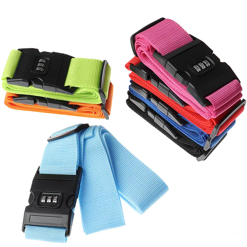 Dây Đeo Đóng Gói Nylon Bền, 1 Cái, Cho Vali Hành Lý Du Lịch, Khóa An Toàn, Thắt Lưng Da Phụ Kiện 5