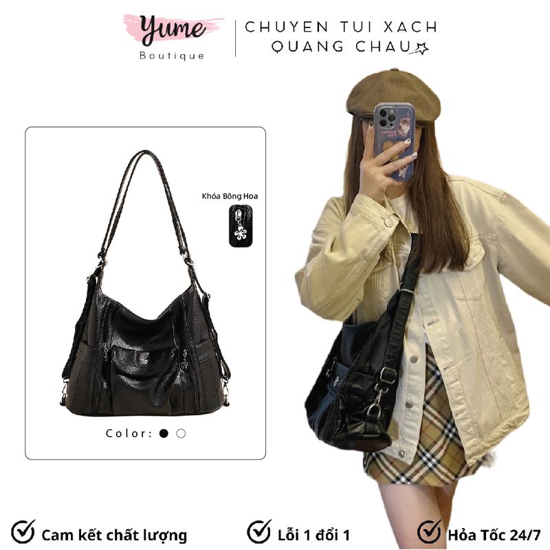   Hàng QC  Túi Xách Nữ Đa Năng Khóa Hoa Balo Da Thời Trang Cao Cấp Đi Học Đi Làm Đi Chơi Dễ Phối Đồ Yu133 