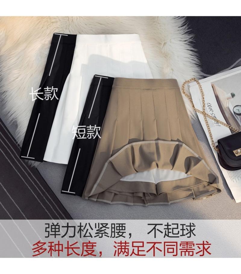 Product Introduction of Chân Váy Xếp Ly, Chân Váy Đồng Phục JK, Chân Váy Nửa, Chân Váy Mùa Xuân / Mùa Hè, Eo Co Giãn, Kéo Dài, Quần An Toàn, Có Khóa Kéo 17