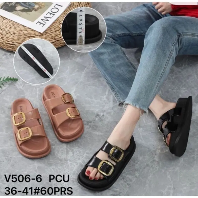 V506-6B Sendal jelly import bahan pcu  size 36-41 BMM Store ready barang ditoko