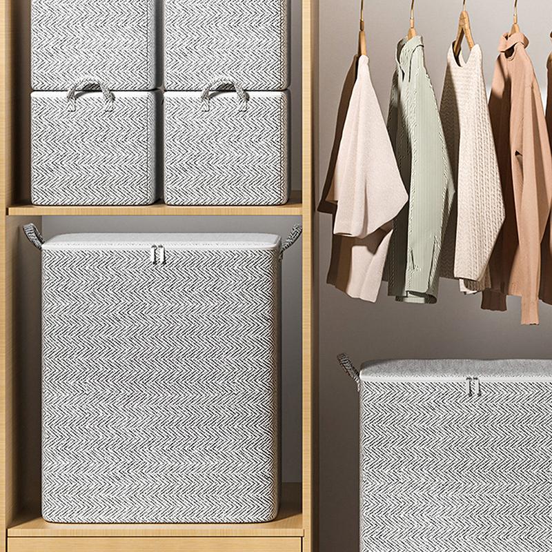 Product Introduction of Large Capacity Clothes Storage Bag Organizer With Reinforced Handle For Blankets Bedding Foldable With Zipper Storage Bag 11