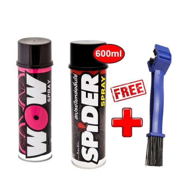 Combo Vệ Sinh, Dưỡng Sên Xe Lube71 Spider, Wow Tặng Bàn Chải Sên Chính Hãng Thái