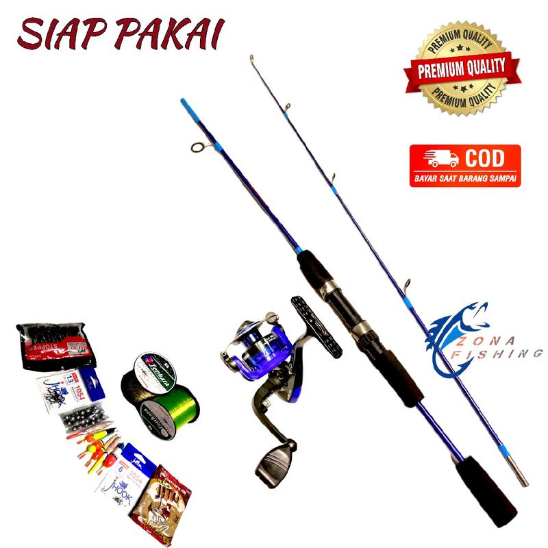 Set joran Hookup japan style 120 135 150 cm Fiber Solid siap pakai 6