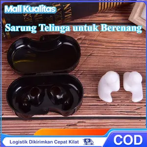 1Pcs Penyumbat Telinga Peredam Kebisingan Penyumbat Telinga Tidur Bisu Penyumbat Telinga Silikon Tahan Air Anti Debu Aksesori Olahraga Air Selam