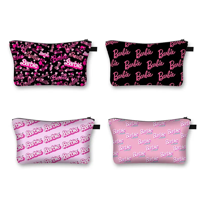 Barbie Cosmetic Bag Makeup Case Travel Toiletries Organizer Storage Make Up Pouch Pencil Bag Gift