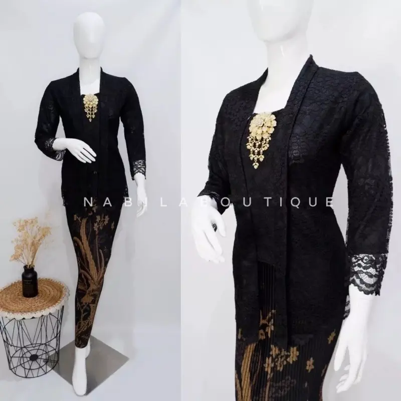 Kebaya Tunik / Tunik Tulle / Kebaya modern / Kebaya tile / Kebaya Kutubaru / Batik Couple Atasan Cantik Keluarga 8