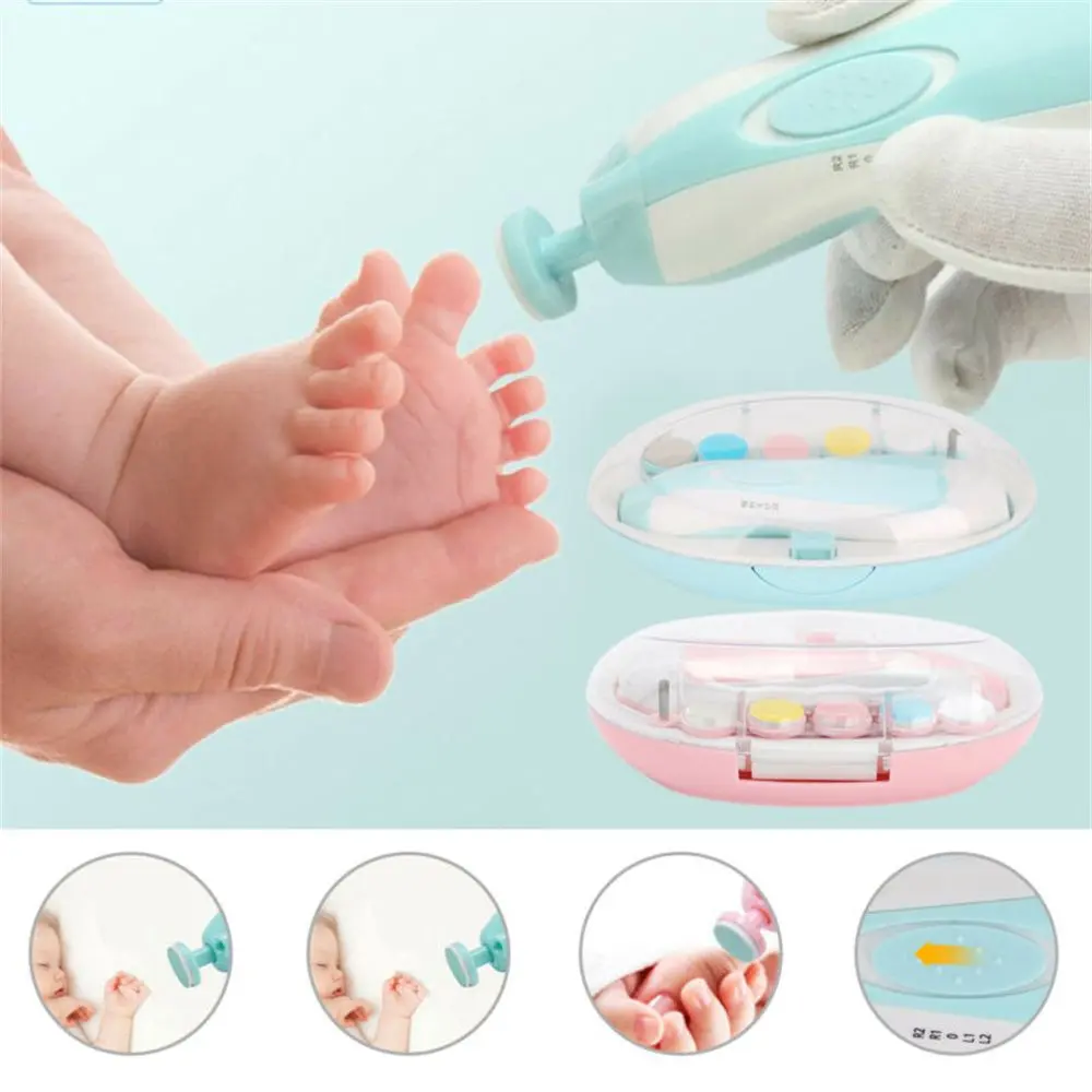 Safe Polish File Electric Nail Trimmer Newborn Nail Care Baby Manicure Toes Device