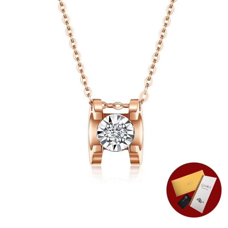 Product Introduction of (With Gra Certificate)  Pt950 Platinum Classic Moissanite Necklace Simple Elegant White Diamond Pendant Fine Jewelry 20