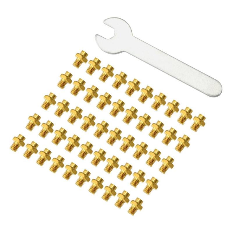 50x Bike Pedal Screws Fixed Studs High Quality Skid-Proof Nail Hexagon Bolts for MTB Road Bike Cycling Parts Accessories 8x6mm 3