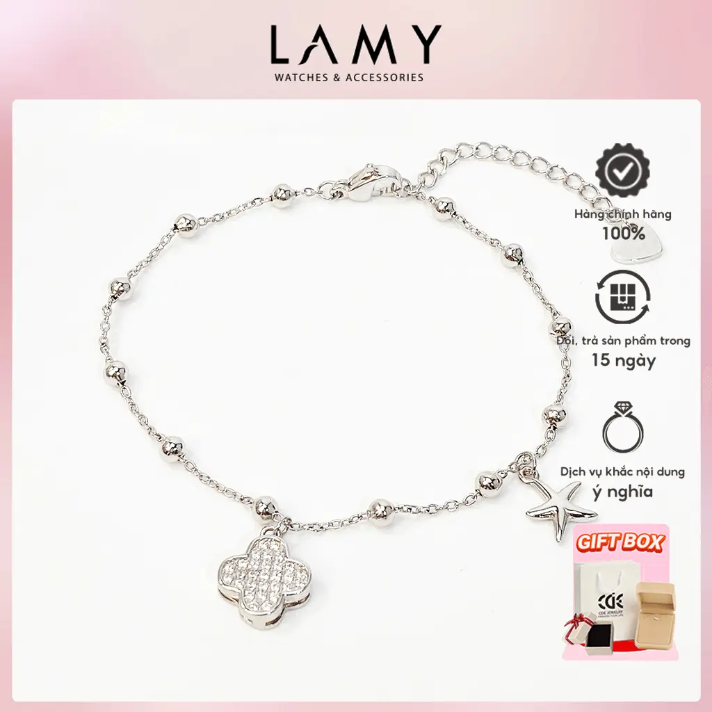 Vòng tay nữ CDE Flower Star Bracelet CDE2241SV - Trang sức CDE Jewelry