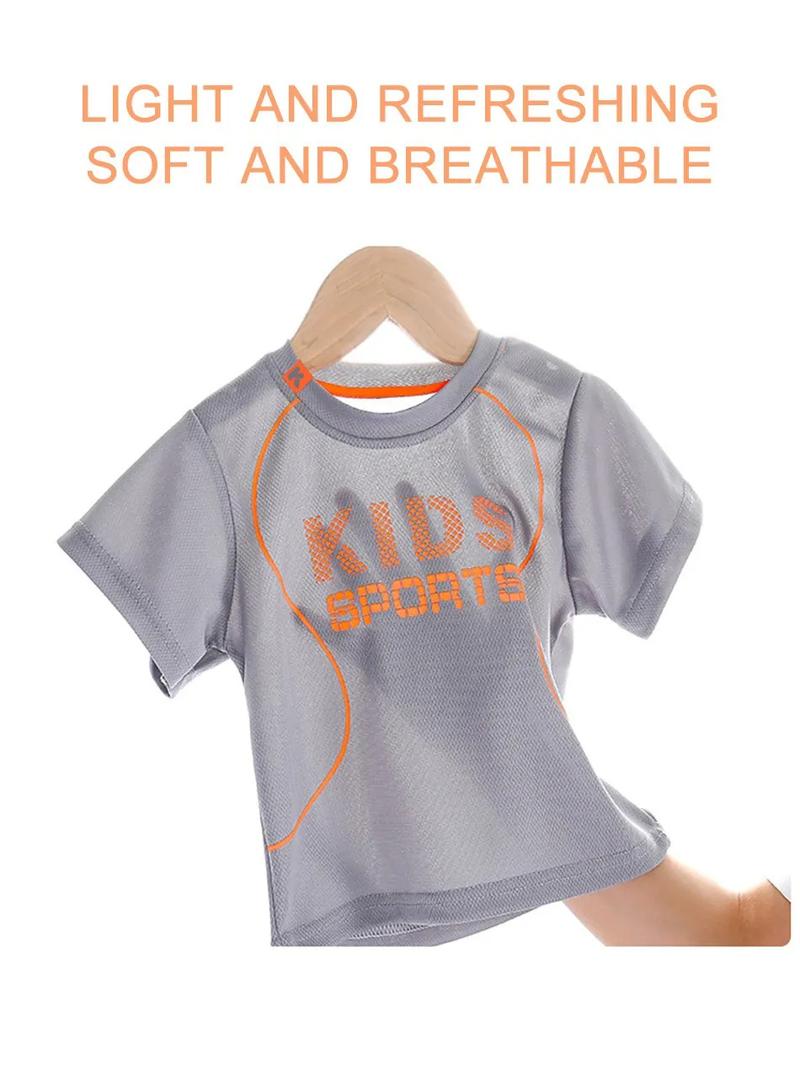 Product Introduction of Children Summer Short Sleeve Football Basketball Suit Clothing Set Boy Girl Jersey Quick Drying Breathable Kids Sports Wear 12