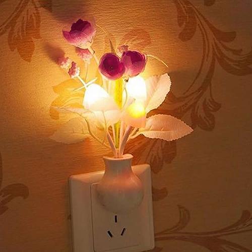  Đèn Ngủ LED Với Cảm Biến Lãng Mạn Mềm Mại Hoa Tulip Cho Giường Em Bé Phòng Trẻ Em Trang Trí Nhà Cửa 