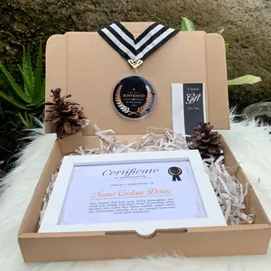Medali Akrilik + Sertifikat Custom Best Boyfriend Ever Kado Cowok Kado Pasangan gift
