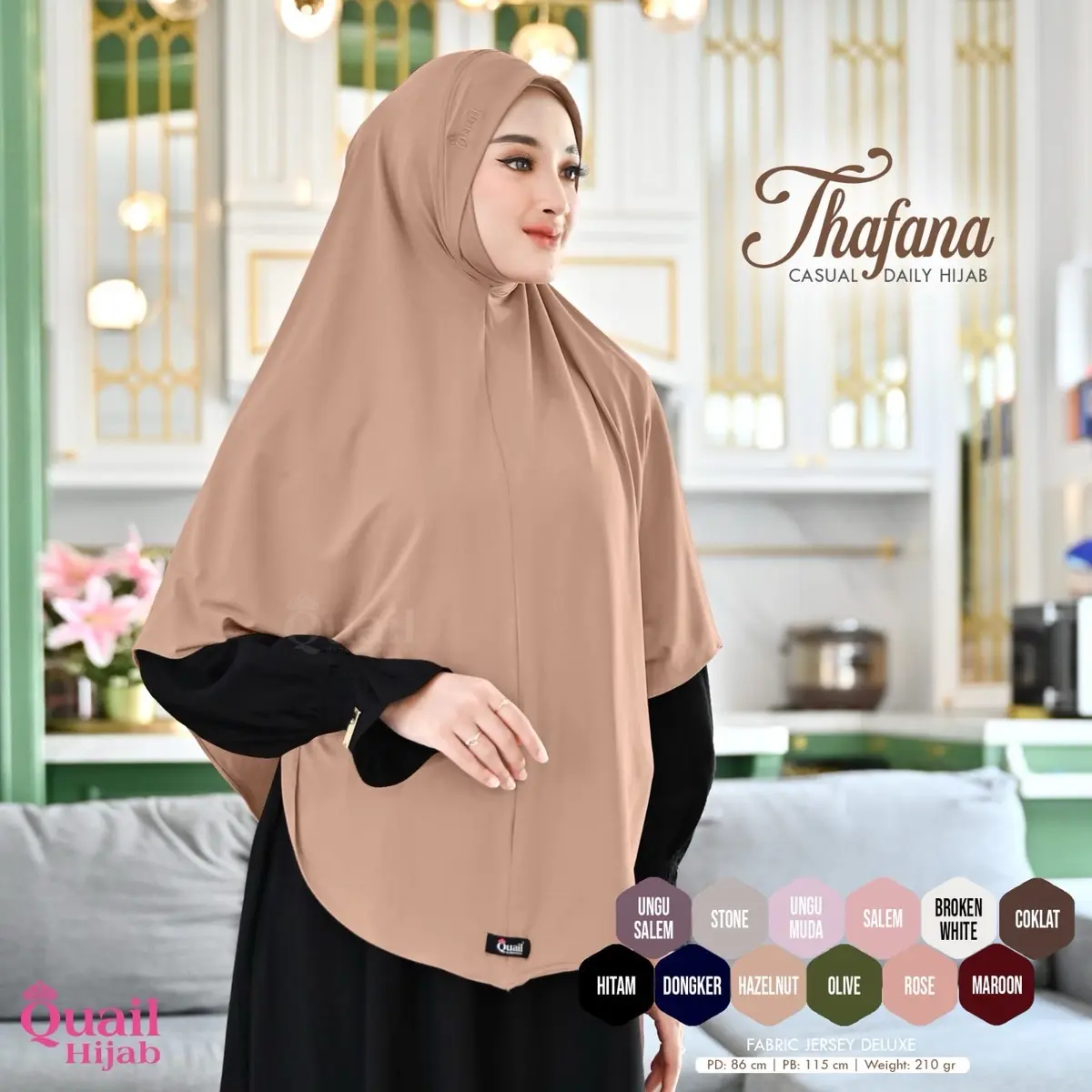 Thafana  Hijab Dagu Malaysia Size L