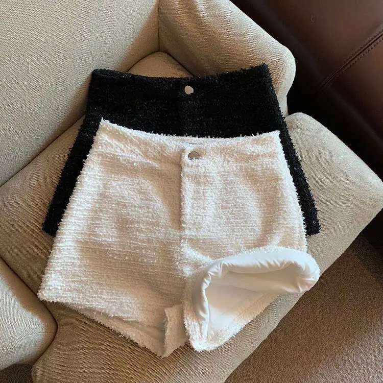 [ HÀNG 3 LỚP ] Quần short dạ bling Tweed ánh nhũ vải dày dặn cứng cáp có lót mặc không ngứa mã SBL_2222 2
