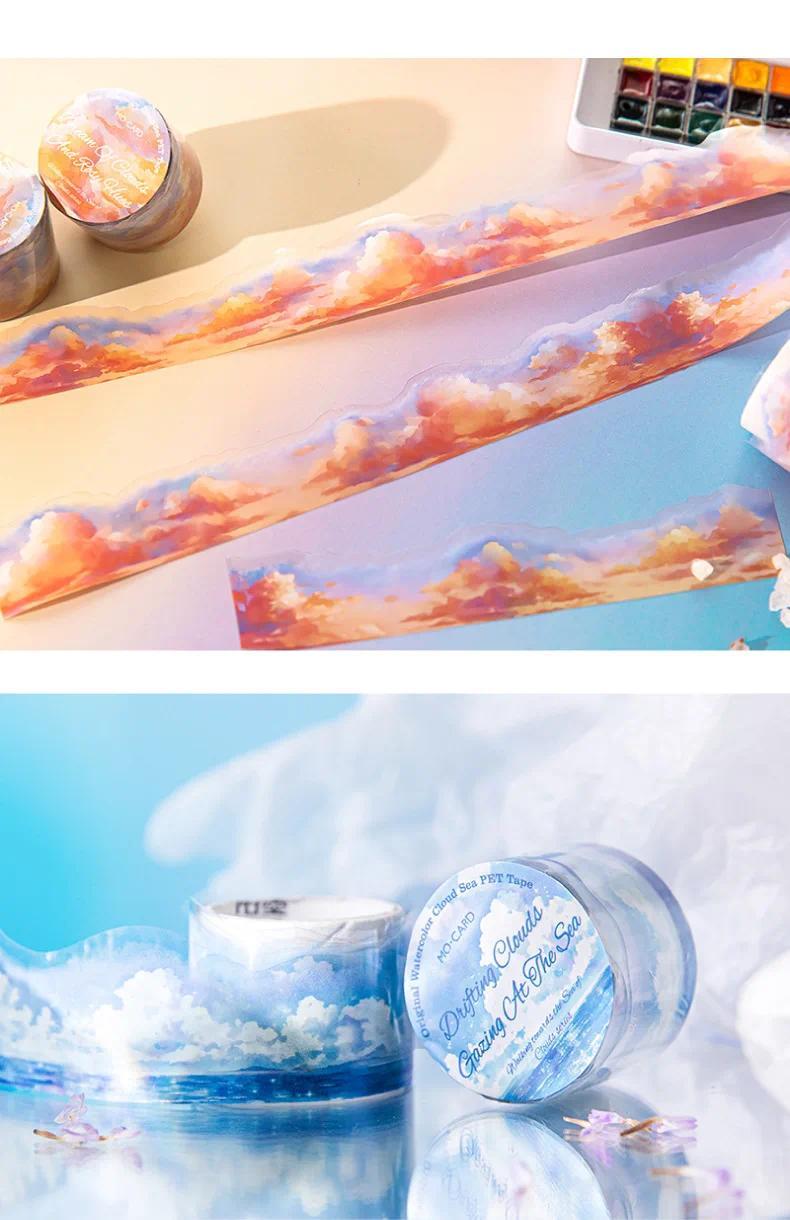 Product Introduction of Băng Dính Keo PET Cắt Dán Cổ Điển JIANWU, 30mm * 200cm, Đi Bộ Hướng Về Biển Mây Chủ Đề, Thích Hợp Cho Tạp Chí Tự Làm Sáng Tạo Và Văn Phòng Phẩm, Phong Cách Cổ Điển 5
