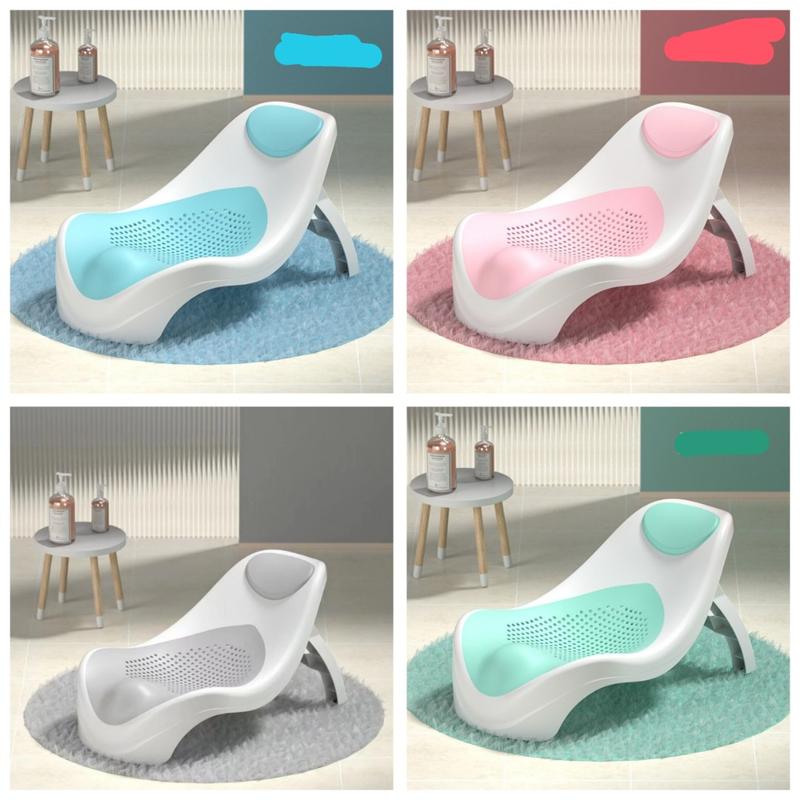 Ghế Tắm Chống Trượt Có Lỗ Thoát Nước Cho Bé Sơ Sinh 0 - 24 Tháng Tuổi Voi thau tắm bé sơ sinh lưới tắm