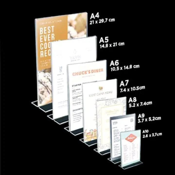 Tentcard/ Display menu/ papan menu akrilik 1