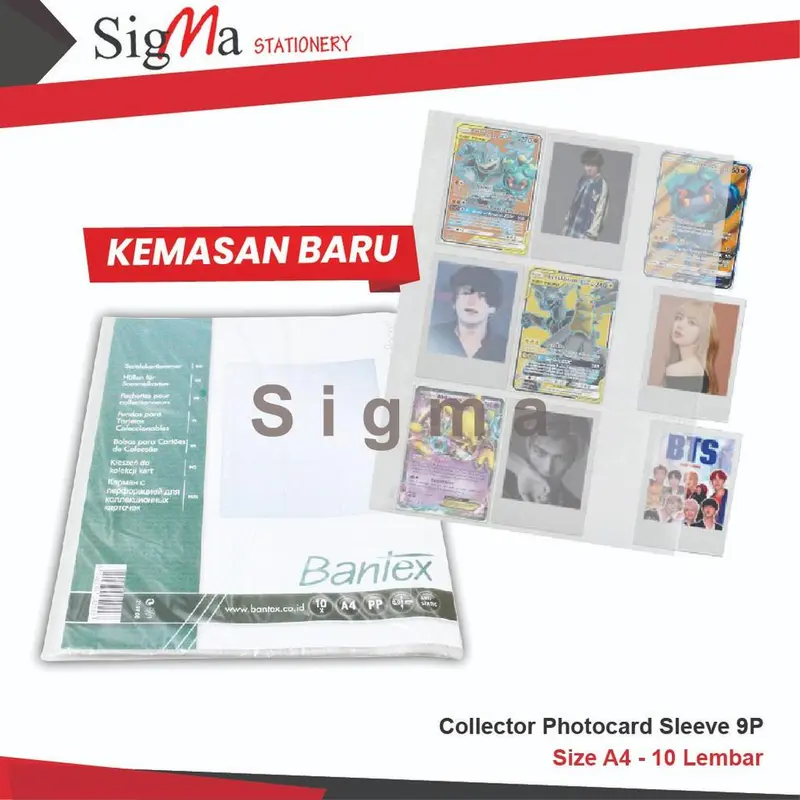 Sleeve Photocard / Tempat Foto Idol BANTEX Collector 9P Size A4 - 10 Lembar 1